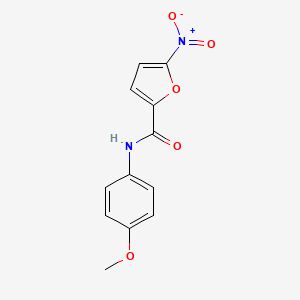 molecular formula C12H10N2O5 B5709537 N-(4-methoxyphenyl)-5-nitrofuran-2-carboxamide 