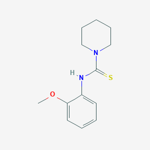 molecular formula C13H18N2OS B5709590 N-(2-methoxyphenyl)piperidine-1-carbothioamide 