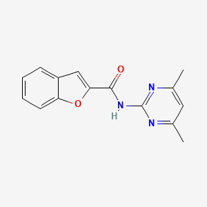 molecular formula C15H13N3O2 B5709770 N-(4,6-dimethylpyrimidin-2-yl)-1-benzofuran-2-carboxamide 