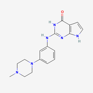 2-((3-(4-Methylpiperazin-1-yl)phenyl)amino)-3H-pyrrolo[2,3-d]pyrimidin-4(7H)-one