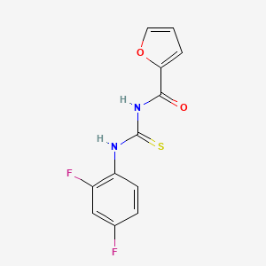 molecular formula C12H8F2N2O2S B5709833 N-[(2,4-difluorophenyl)carbamothioyl]furan-2-carboxamide 