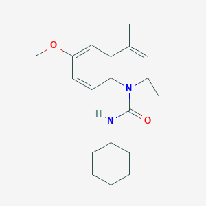 B5709897 N-cyclohexyl-6-methoxy-2,2,4-trimethyl-1(2H)-quinolinecarboxamide CAS No. 5866-22-8
