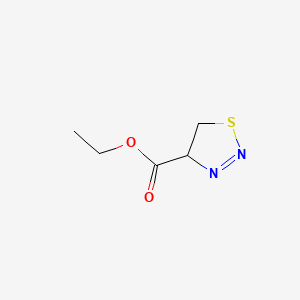 molecular formula C5H8N2O2S B570997 Ethyl 4,5-dihydro-1,2,3-thiadiazole-4-carboxylate CAS No. 122200-38-8