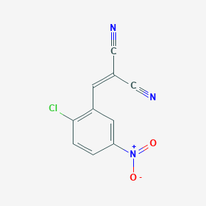 molecular formula C10H4ClN3O2 B5709990 Propanedinitrile, [(2-chloro-5-nitrophenyl)methylene]- CAS No. 3138-22-5