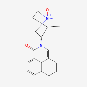 molecular formula C19H22N2O2 B571001 Dehydro palonosetron N-oxide CAS No. 1021456-82-5