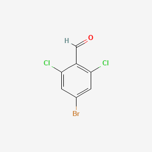 molecular formula C7H3BrCl2O B571002 4-Bromo-2,6-dichlorobenzaldehyde CAS No. 111829-72-2