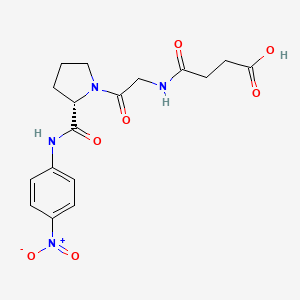 molecular formula C17H20N4O7 B571005 Suc-Gly-Pro-pNA 