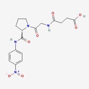 molecular formula C17H20N4O7 B571005 Suc-Gly-Pro-pNA CAS No. 115846-45-2