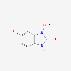 molecular formula C8H7FN2O2 B571010 6-Fluoro-1-methoxy-1H-benzo[d]imidazol-2(3H)-one CAS No. 113051-86-8
