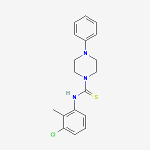 molecular formula C18H20ClN3S B5710157 N-(3-chloro-2-methylphenyl)-4-phenylpiperazine-1-carbothioamide 