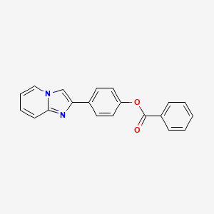 molecular formula C20H14N2O2 B5710171 4-(Imidazo[1,2-a]pyridin-2-yl)phenyl benzoate 