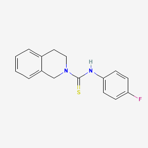 molecular formula C16H15FN2S B5710173 N-(4-fluorophenyl)-3,4-dihydroisoquinoline-2(1H)-carbothioamide 