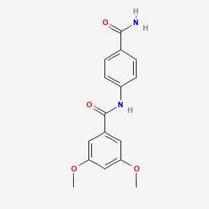 molecular formula C16H16N2O4 B5710211 N-(4-carbamoylphenyl)-3,5-dimethoxybenzamide 