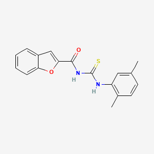 molecular formula C18H16N2O2S B5710325 N-[(2,5-dimethylphenyl)carbamothioyl]-1-benzofuran-2-carboxamide 