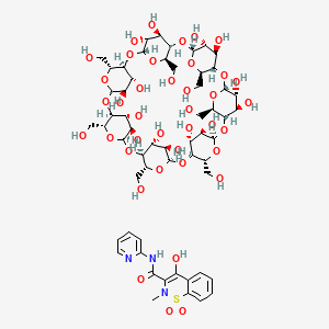 molecular formula C57H83N3O39S B571036 Piroxicam-beta-cyclodextrin CAS No. 121696-62-6