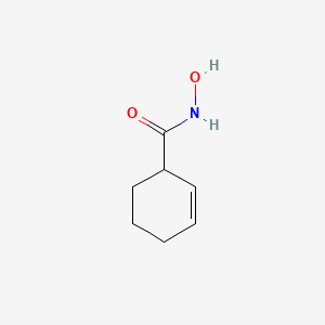 molecular formula C7H11NO2 B571042 N-hydroxycyclohex-2-ene-1-carboxamide CAS No. 119185-78-3