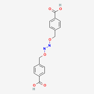 molecular formula C16H14N2O6 B571043 4,4'-[Diazenediylbis(oxymethylene)]dibenzoic acid CAS No. 223507-96-8