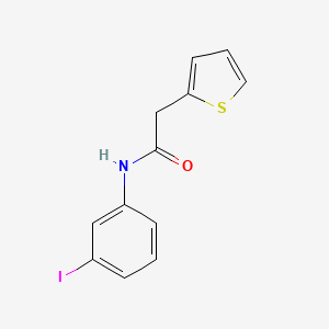 molecular formula C12H10INOS B5710430 N-(3-iodophenyl)-2-(thiophen-2-yl)acetamide 