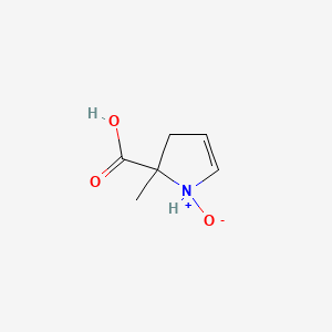 2-Methyl-1-oxo-2,3-dihydro-1H-1lambda~5~-pyrrole-2-carboxylic acid