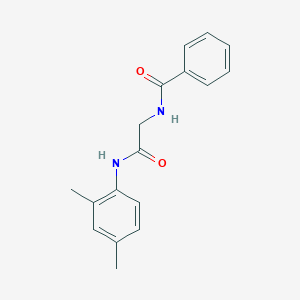 molecular formula C17H18N2O2 B5710730 N-[2-(2,4-dimethylanilino)-2-oxoethyl]benzamide 