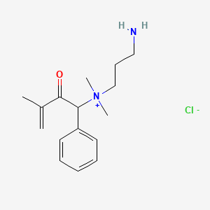 molecular formula C16H25ClN2O B571075 methacryloylaminopropyldimethylbenzylammonium chloride CAS No. 122988-32-3