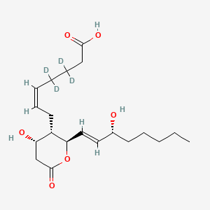 molecular formula C20H32O6 B571078 11-dehydro Thromboxane B2-d4 