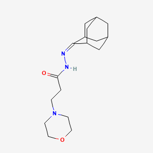 molecular formula C17H27N3O2 B5710837 N'-(adamantan-2-ylidene)-3-(morpholin-4-yl)propanehydrazide 