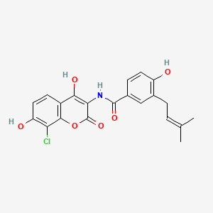 molecular formula C21H18ClNO6 B571087 Chlorobiocic acid CAS No. 114515-20-7