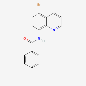 molecular formula C17H13BrN2O B5710923 N-(5-bromoquinolin-8-yl)-4-methylbenzamide 