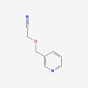 molecular formula C8H8N2O B571095 (3-Pyridinylmethoxy)acetonitrile CAS No. 112086-73-4