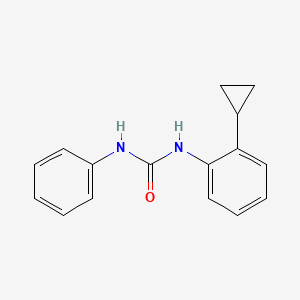 molecular formula C16H16N2O B5710987 N-Phenyl-N'-(2-cyclopropylphenyl)urea 