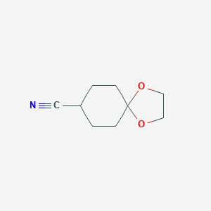 molecular formula C9H13NO2 B057110 1,4-Dioxaspiro[4.5]decane-8-carbonitrile CAS No. 69947-09-7