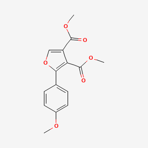 molecular formula C15H14O6 B5711036 Dimethyl 2-(4-methoxyphenyl)furan-3,4-dicarboxylate CAS No. 82577-49-9
