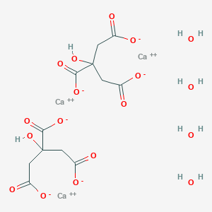 molecular formula C12H18Ca3O18 B057111 Calcium citrate tetrahydrate CAS No. 5785-44-4