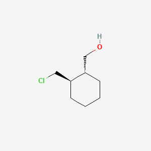 molecular formula C8H15ClO B571112 trans-2-(Chloromethyl)cyclohexanemethanol CAS No. 10479-74-0