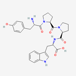 molecular formula C30H35N5O6 B571114 H-Tyr-Pro-Pro-Trp-OH CAS No. 122409-34-1