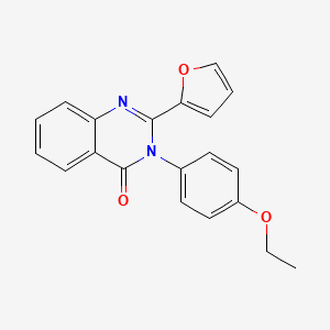 molecular formula C20H16N2O3 B5711195 3-(4-Ethoxyphenyl)-2-(furan-2-yl)quinazolin-4-one CAS No. 62820-51-3