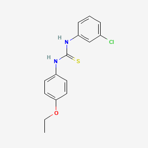 molecular formula C15H15ClN2OS B5711246 1-(3-Chlorophenyl)-3-(4-ethoxyphenyl)thiourea 