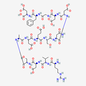 molecular formula C60H88N18O30 B571130 Calfluxin CAS No. 118812-41-2