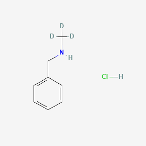 molecular formula C8H12ClN B571133 Benzylmethyl-D3-amine hcl CAS No. 122025-10-9