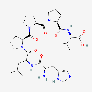 molecular formula C32H50N8O7 B571141 H-His-Leu-Pro-Pro-Pro-Val-OH CAS No. 121305-29-1