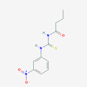 molecular formula C11H13N3O3S B5711508 N-[(3-nitrophenyl)carbamothioyl]butanamide 