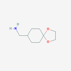 molecular formula C9H17NO2 B057116 1,4-Dioxaspiro[4.5]decan-8-ylmethanamine CAS No. 30482-25-8