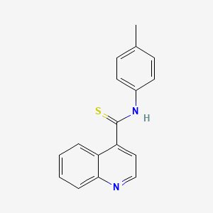 molecular formula C17H14N2S B5711634 N-(4-methylphenyl)quinoline-4-carbothioamide 