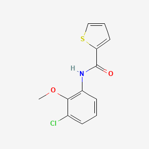 molecular formula C12H10ClNO2S B5711727 N-(3-chloro-2-methoxyphenyl)thiophene-2-carboxamide 