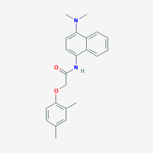 molecular formula C22H24N2O2 B5711762 N-[4-(dimethylamino)naphthalen-1-yl]-2-(2,4-dimethylphenoxy)acetamide 