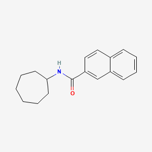 molecular formula C18H21NO B5711877 N-cycloheptylnaphthalene-2-carboxamide 