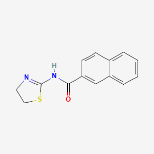 molecular formula C14H12N2OS B5712073 N-(4,5-dihydro-1,3-thiazol-2-yl)naphthalene-2-carboxamide 