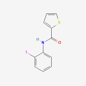 molecular formula C11H8INOS B5712099 N-(2-iodophenyl)thiophene-2-carboxamide 