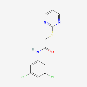molecular formula C12H9Cl2N3OS B5712181 N-(3,5-dichlorophenyl)-2-(pyrimidin-2-ylsulfanyl)acetamide 